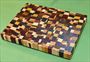 Board #931 Chaotic / Eclectic Hardwood End Grain Cutting Board 15+ x 12 x 1 1/2 - $89.99